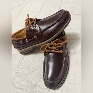 Like NEW! $195 Sperry Gold Cup Men's Brown Leather Boat Shoes 8.5
